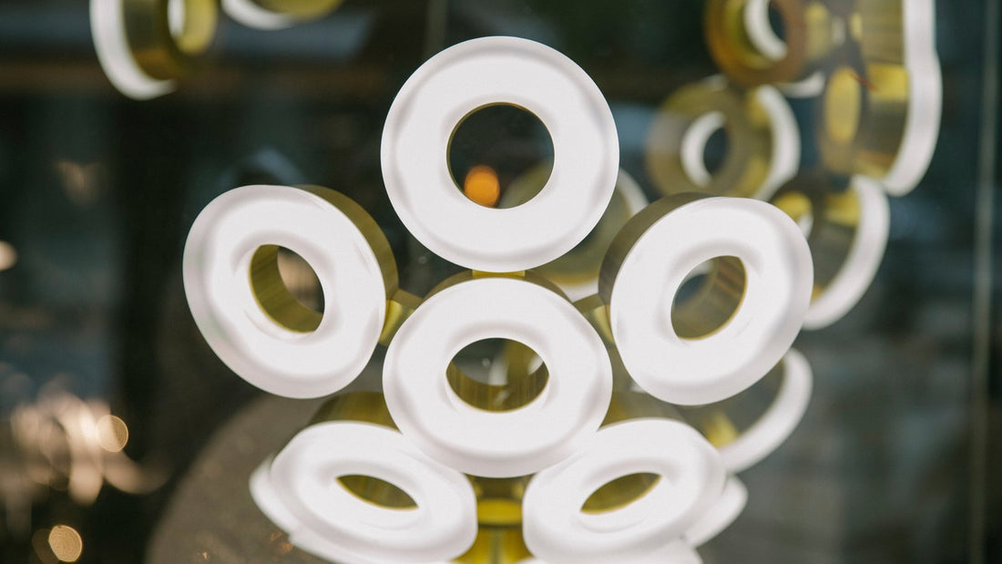 Ronde lampen die warm licht geven